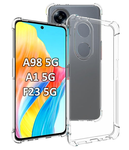 Transparent Anti Burst Phone Case for OPPO A98 5G / A1 5G / F23 5G