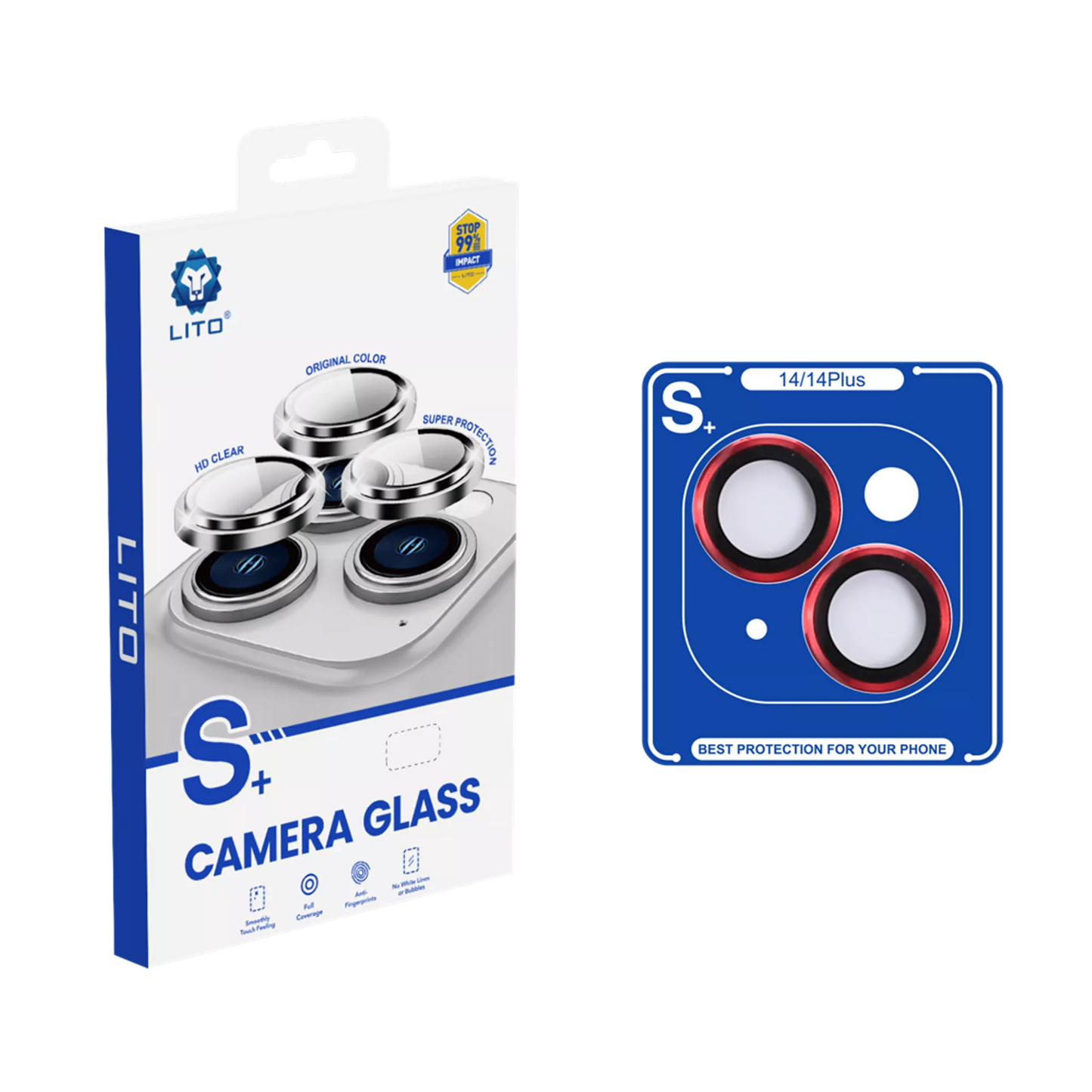 Lito Camera Ring S+ Metallic Camera Ring Lens Protector - iPhone 14 & iPhone 14 Plus