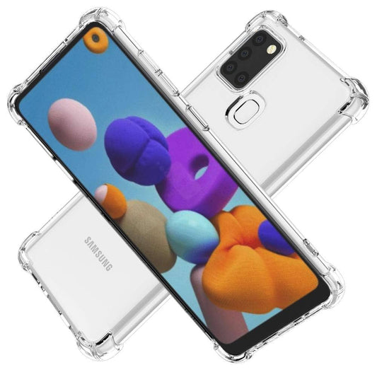 Transparent Anti Burst Phone Case for Samsung A21S